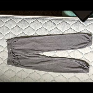 Gray sweatpants